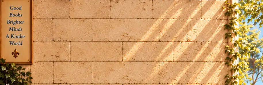 Stone wall in the chateau library